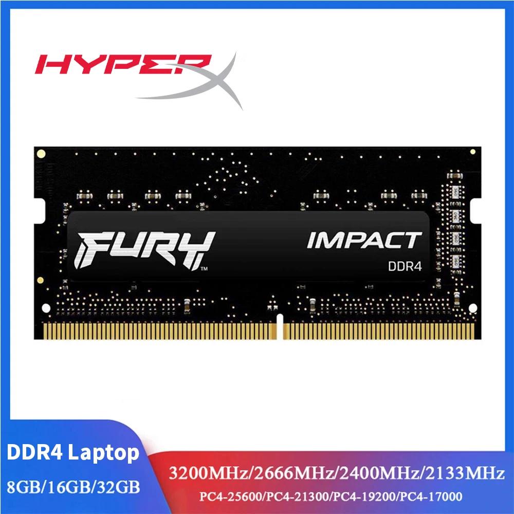 Hyperx FURY Impact DDR4 Ʈ RAM, 2666MHz SODIMM ޸, 260  SODIMM PC4-19200 21300 25600, 16GB, 8GB, 3200MHz, 2400MHz